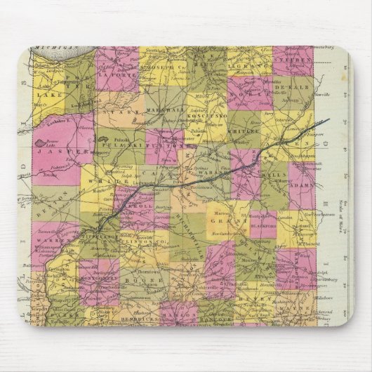 Neue Karte von Indiana 2 Mousepad (Vorne)