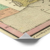 Neue Karte von Louisiana 2 Poster (Ecke)