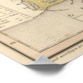 Neue Karte von Louisiana Poster (Ecke)