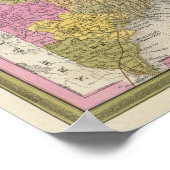 Neue Karte von Maine 2 Poster (Ecke)