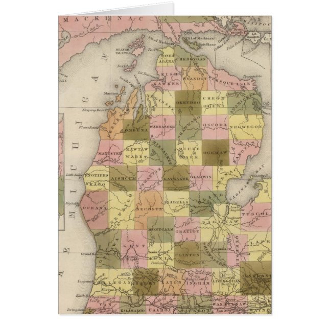 Neue Karte von Michigan (Vorne)