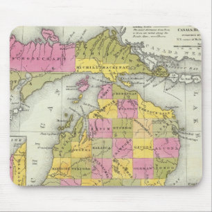 Neue Karte von Michigan 2 Mousepad