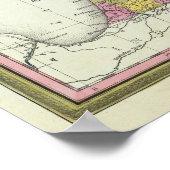 Neue Karte von Michigan 2 Poster (Ecke)