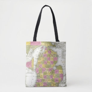 Neue Karte von Michigan 2 Tasche