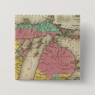 Neue Karte von Michigan Button