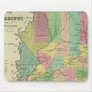 Neue Karte von Mississippi 2 Mousepad