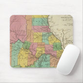Neue Karte von Missouri Mousepad (Mit Mouse)