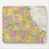 Neue Karte von Missouri Mousepad (Vorne)