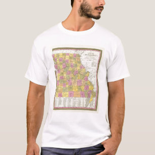 Neue Karte von Missouri T-Shirt