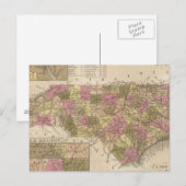 Neue Karte von North Carolina (Vorne/Hinten)