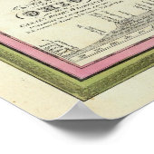 Neue Karte von Ohio Poster (Ecke)