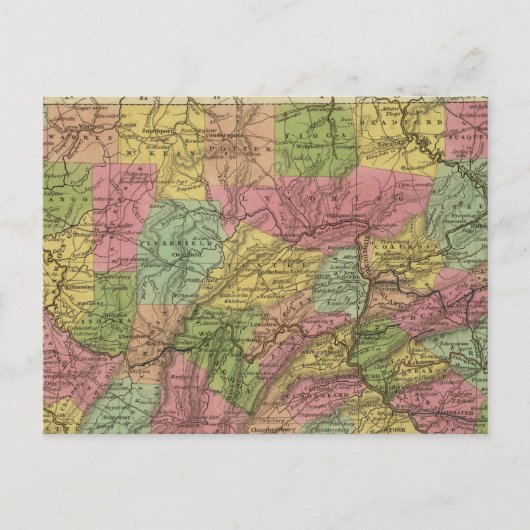 Neue Karte von Pennsylvania (Vorderseite)