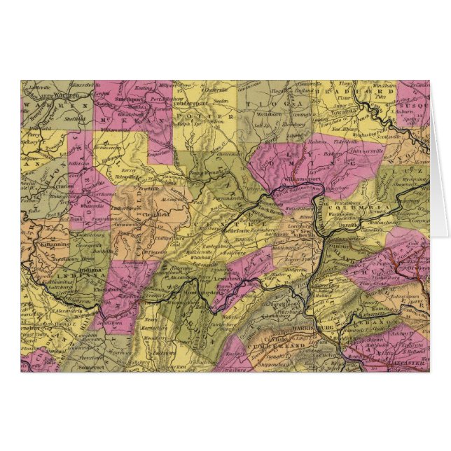Neue Karte von Pennsylvania 2 (Vorderseite (Horizontal))