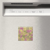 Neue Karte von Pennsylvania 2 Magnet (In Situ (Geschirrspüler))