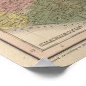 Neue Karte von South Carolina 2 Poster (Ecke)