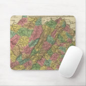 Neue Karte von Virginia 2 Mousepad (Mit Mouse)