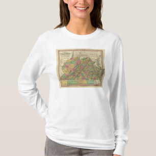 Neue Karte von Virginia 2 T-Shirt