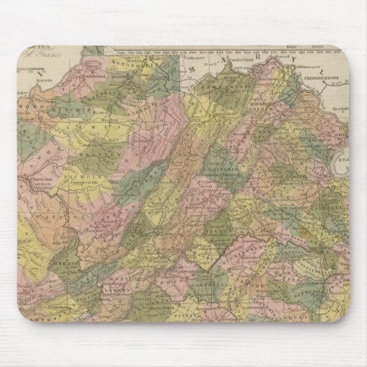 Neue Karte von Virginia Mousepad (Vorne)