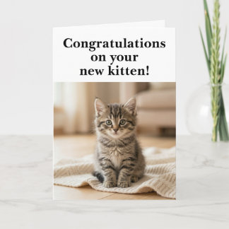 Neue Katze Herzlichen Glückwunsch Süß Gefühlsdusel Karte