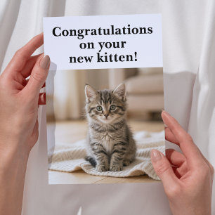 Neue Katze Herzlichen Glückwunsch Süße Sentimental Karte