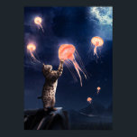 Neue Katze und fliegende Quallen Surrealismus Kuns Poster<br><div class="desc">Fotoshop Manipulation Neuheit Cat & Fliegen Quallen Surrealismus Kunst für Katzen Liebhaber!</div>