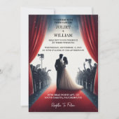 Neue Kino Retro Movie Ticket am beliebtesten Hochz Einladung (Vorderseite)