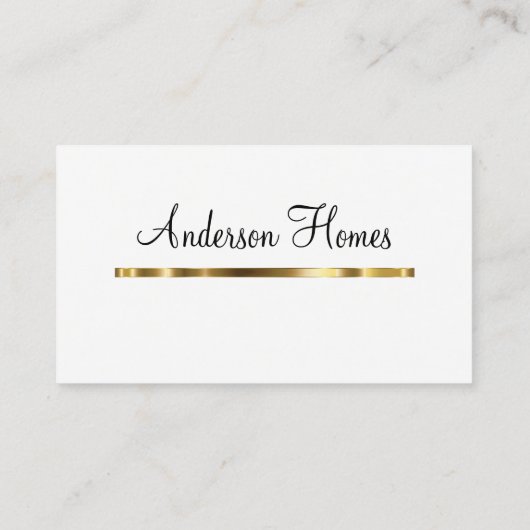 Neue klassische Zuhause-Builder-Visitenkarten Visitenkarte (Rückseite)