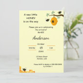 Neue kleine Honig auf dem Weg Einladung (Stehend Vorderseite)