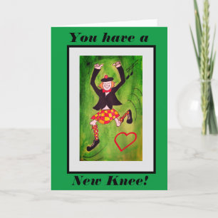 Neue Knee Highland Tanzkarte Feiertagskarte