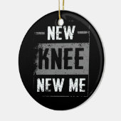 Neue Knie-New-Me-Substitution-Operation nach Poste Keramik Ornament (Links)