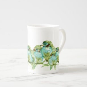 NEUE KNOCHEN-CHINA-LIEBE-VOGEL-TASSE PORZELLANTASSE