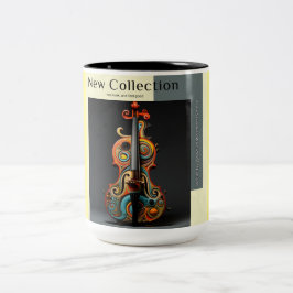 Neue Kollektion Violin Zweifarbige Tasse