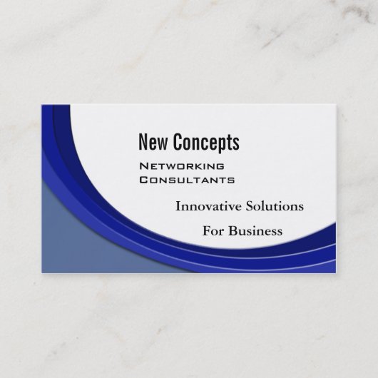 Neue Konzepte, IT Consultants Business Card Visitenkarte (Vorderseite)