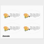 Neue Kreation Ovaler Aufkleber (Blatt)