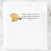 Neue Kreation Ovaler Aufkleber (Tasche)