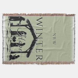 Neue Krippenlandschaft im Winter I Decke