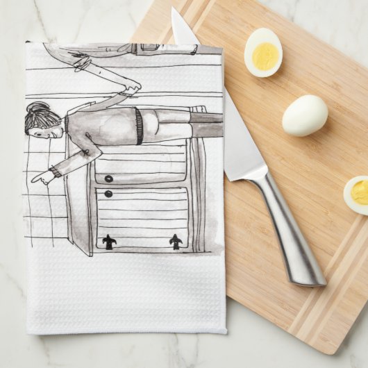 Neue Küche oder neues Melkwohnzimmer-Geschirrtuch Geschirrtuch (Viertel Falte)