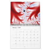 Neue Kunst im Abstrakten Fraktal Kalender (Feb 2027)