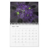 Neue Kunst im Abstrakten Fraktal Kalender (Mär 2027)