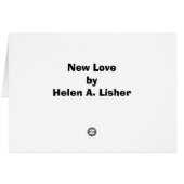Neue Kunstkarte für die Liebe (Rückseite Horizontal)