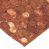 Neue Kupfermünzen Kurzer Tischläufer (Ecke)
