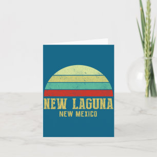 Neue Laguna New Mexico Vintage Retro Sonnenunterga Karte