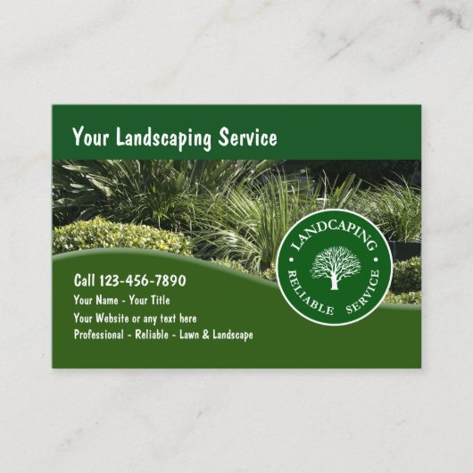 Neue Landscaping Business Cards Visitenkarte (Vorderseite)