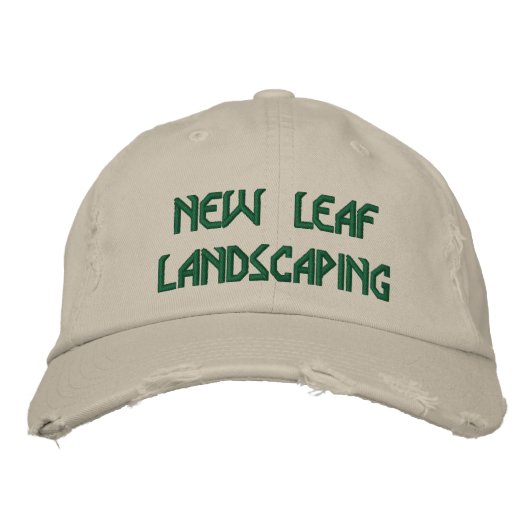 NEUE LEAF-LANDSCAPING BESTICKTE KAPPE (Vorderseite)