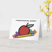 Neue Lehrer Lehren Job Glückwunsch Karte (Gelbe Blume)