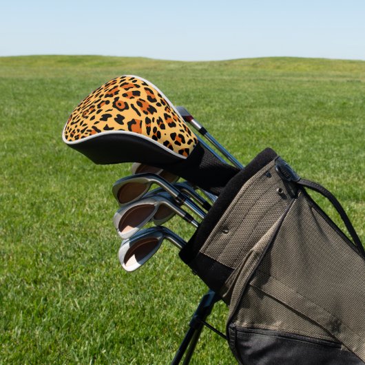 Neue Leopard-Textur 3 Golf Headcover (In SItu)