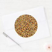 Neue Leopard-Textur 3 Runder Aufkleber (Umschlag)