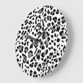 Neue Leopard-Textur 4 Große Wanduhr (Winkel)