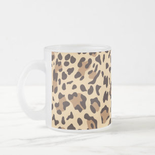 Neue Leopard Textur 6 Mattglastasse