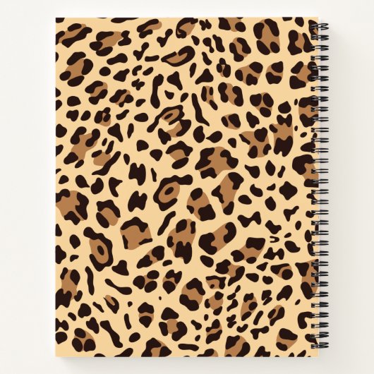 Neue Leopard-Textur 6 Notizblock (Rückseite)